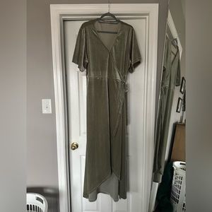 Roolee Etta Velvet - Sage maxi dress - Size XXXL